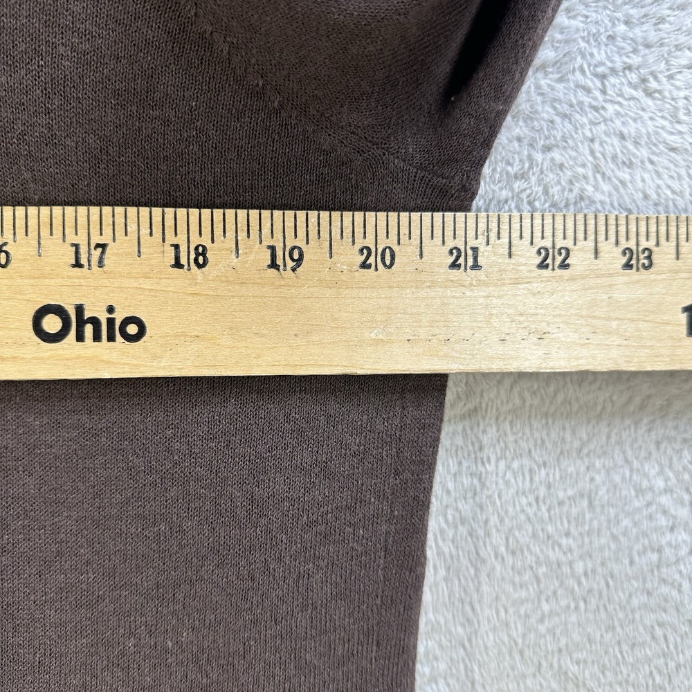 Chico's Open Front Lightweight Knit Brown Cardigan Sweater Size L (2) Summer - Picture 5 of 6